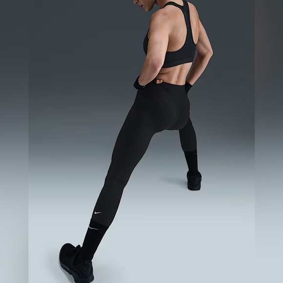Nike One Dri-FIT High-Waisted Full-Length Leggings Black XS - Picture 5 of 8